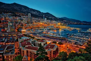 Monaco City Lights Wallpaper