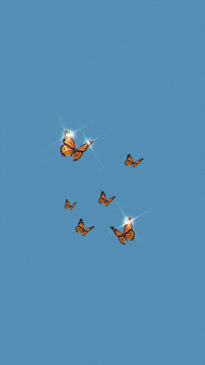 Monarch Butterfly Aesthetic Wallpaper