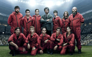 Money Heist Cast Poster Wallpaper