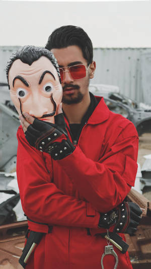 Money Heist Mask Cosplay Wallpaper