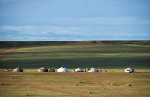 Mongolia Vast Land Wallpaper