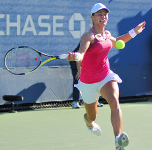 Monica Niculescu Chasing Ball Full Body Wallpaper