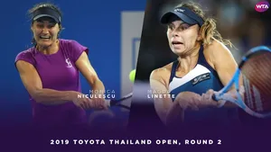 Monica Niculescu Magda Linette Side-by-side Wallpaper