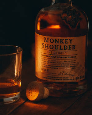 Monkey Shoulder Scotch Whisky In The Dark Wallpaper