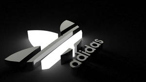 Monochrome Adidas Brand Logo Wallpaper