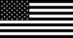 Monochrome American Flag Wallpaper