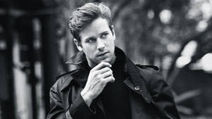 Monochrome Armie Hammer Wallpaper