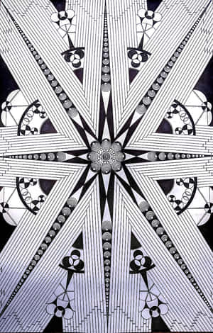 Monochrome Art Deco Iphone Wallpaper