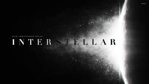 Monochrome Blast Interstellar Poster Wallpaper