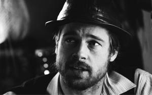 Monochrome Brad Pitt Snatch Hat Wallpaper