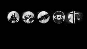 Monochrome Divergent Faction Art Wallpaper