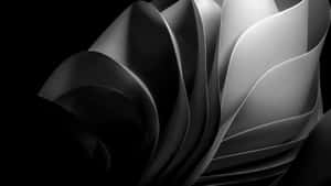 Monochrome Flowing Origami Wallpaper