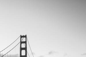 Monochrome Golden Gate Best 4k Wallpaper