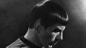 Monochrome Leonard Nimoy Side Angle Shot Wallpaper