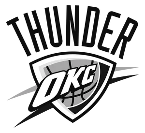 Monochrome Oklahoma City Thunder Wallpaper