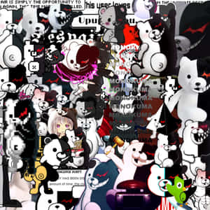 Monokuma Anime Collage Poster Wallpaper