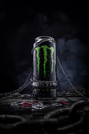 Monster Energy Drink Dramatic Presentation Wallpaper
