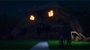 Monster House Dark Backdrop Wallpaper