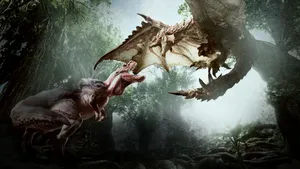 Monster Hunter World Ancient Forest Anjanath Wallpaper