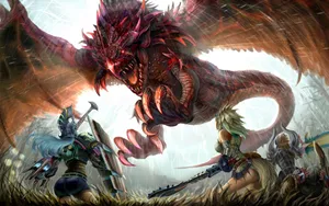 Monster Hunter World Flying Rathalos Wallpaper