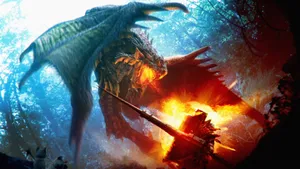 Monster Hunter World Lance Weapon Dragon Wallpaper