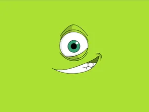 Monsters Inc Mike Wazowski Face Wallpaper