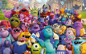 Monsters University Complete Cast Wallpaper