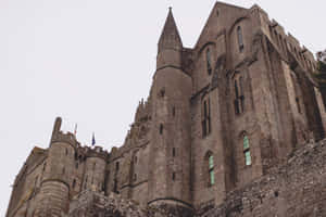 Mont-saint-michel Abbey Built In Middle Ages Wallpaper