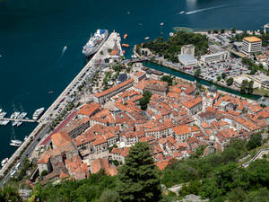 Montenegro Kotor Top View Wallpaper