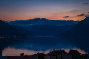 Montenegro Landscape At Night Wallpaper