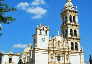 Monterrey Cathedral Low Angle Shot Wallpaper