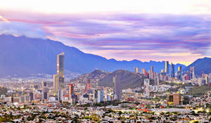 Monterrey Pink Sunset Wallpaper