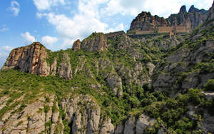 Montserrat City Above Wallpaper