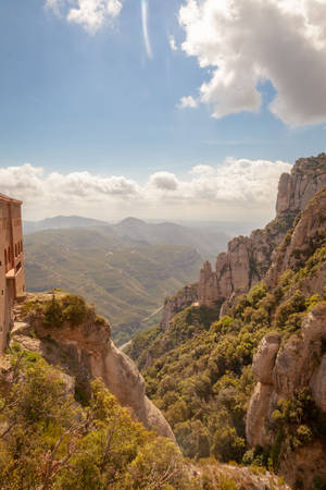 Montserrat Forest Mountains Wallpaper