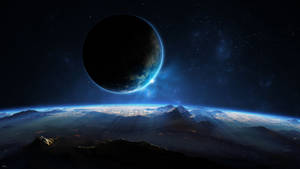 Moon And Earth Pc Wallpaper