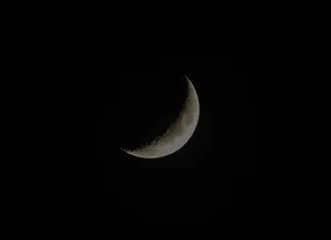Moon At Dark Black Night Wallpaper