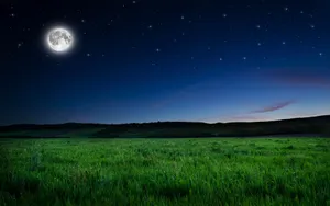 Moon At Night Wallpaper