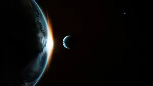 Moon Earth Movement Wallpaper