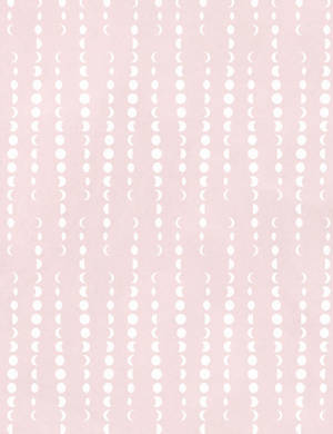 Moon Phases Plain Pink Wallpaper