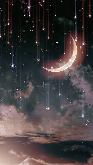 Moon Phone Beautiful Sky Wallpaper