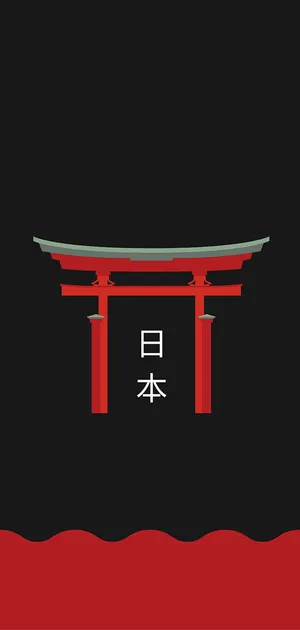 Moonrise Over Traditional Temples In Nagasaki, Japan. Wallpaper