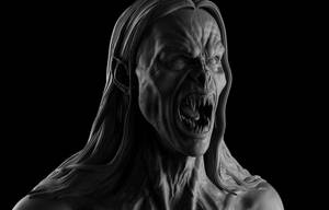 Morbius Marble Statue Wallpaper