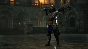 Mordhau Knight Custom Armor And Weapon Wallpaper