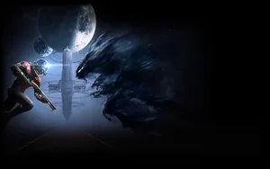 Morgan Vs Alien Prey Wallpaper