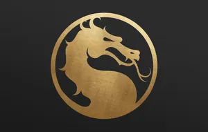 Mortal Kombat 11 Gold Dragon Logo Wallpaper