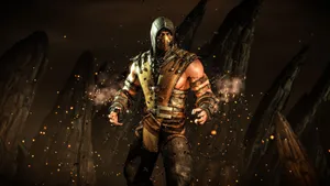 Mortal Kombat 11 Scorpion In Hellfire Wallpaper