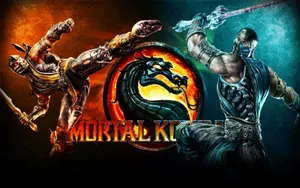 Mortal Kombat Scorpion And Subzero Poster Wallpaper