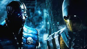 Mortal Kombat Subzero And Scorpion Rivalry Wallpaper