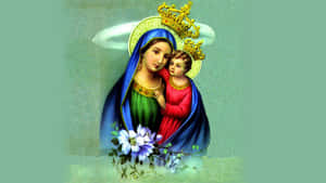 Mother Mary, Beloved Figure Of Christianity Wallpaper