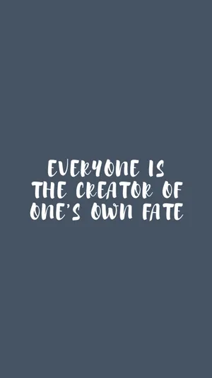 Motivational Fate Quote Wallpaper
